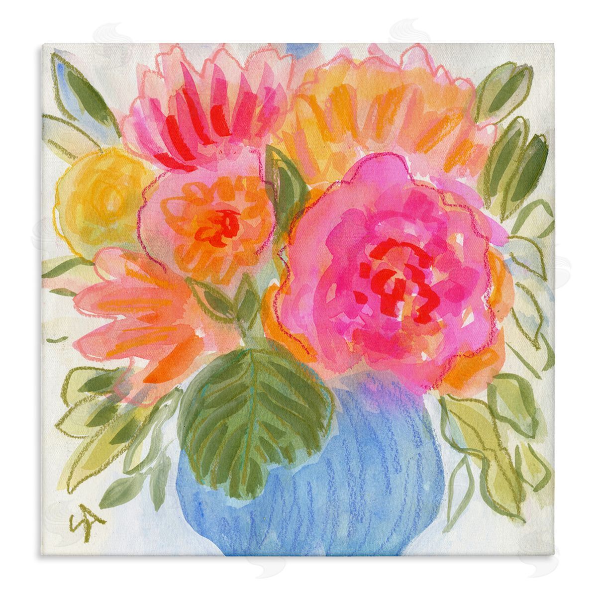 Suzanne Allard Full Blossoms Bouquet Canvas Wall Art Print