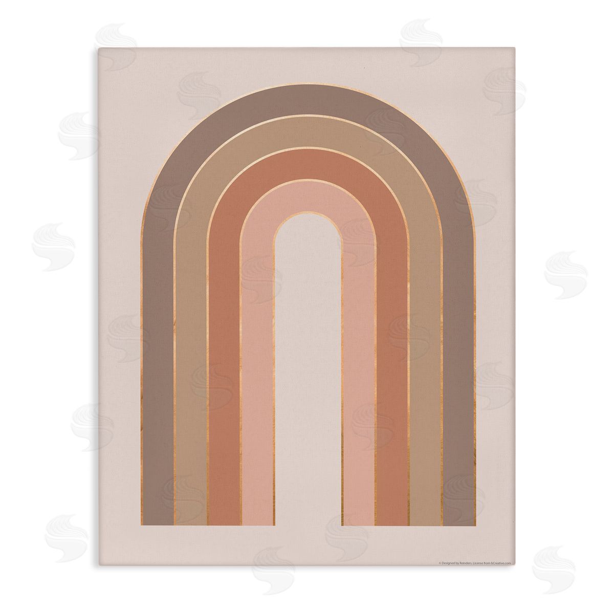 Reinders Peachy Boho Rainbow Canvas Wall Art Print