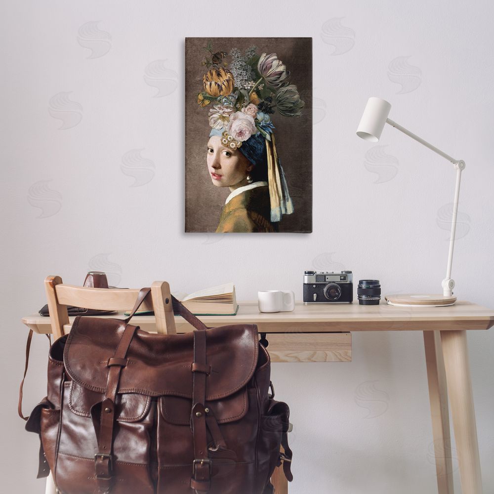 Reinders Classic with Vintage Blooms Canvas Wall Art Print in Room