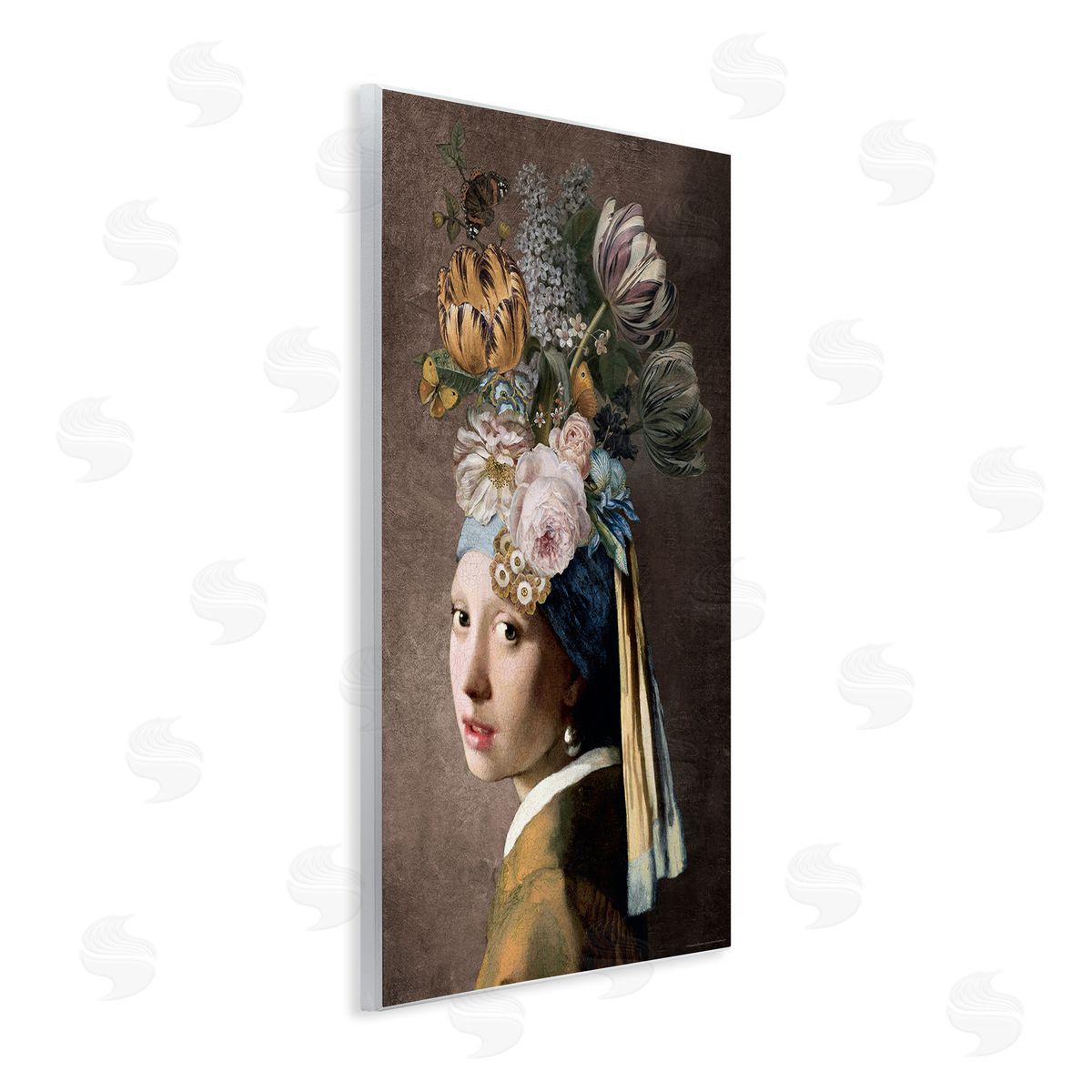 Reinders Classic with Vintage Blooms Wooden Wall Plaque Art Print