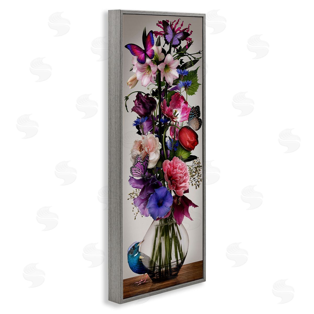 Reinders Bird Peeking at Bouquet