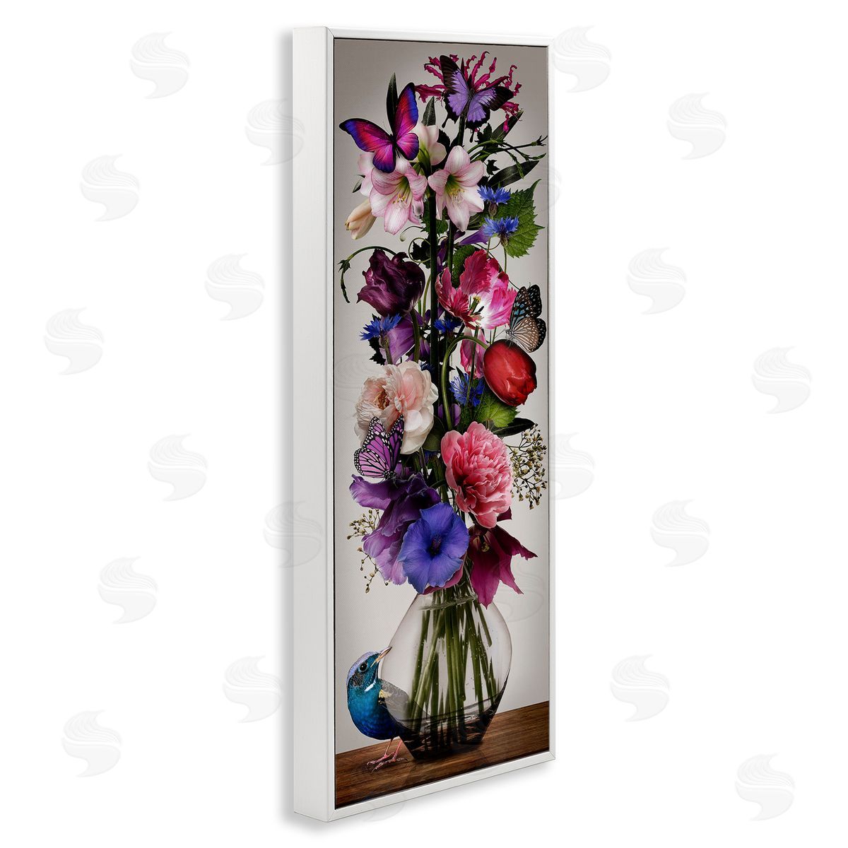 Reinders Bird Peeking at Bouquet