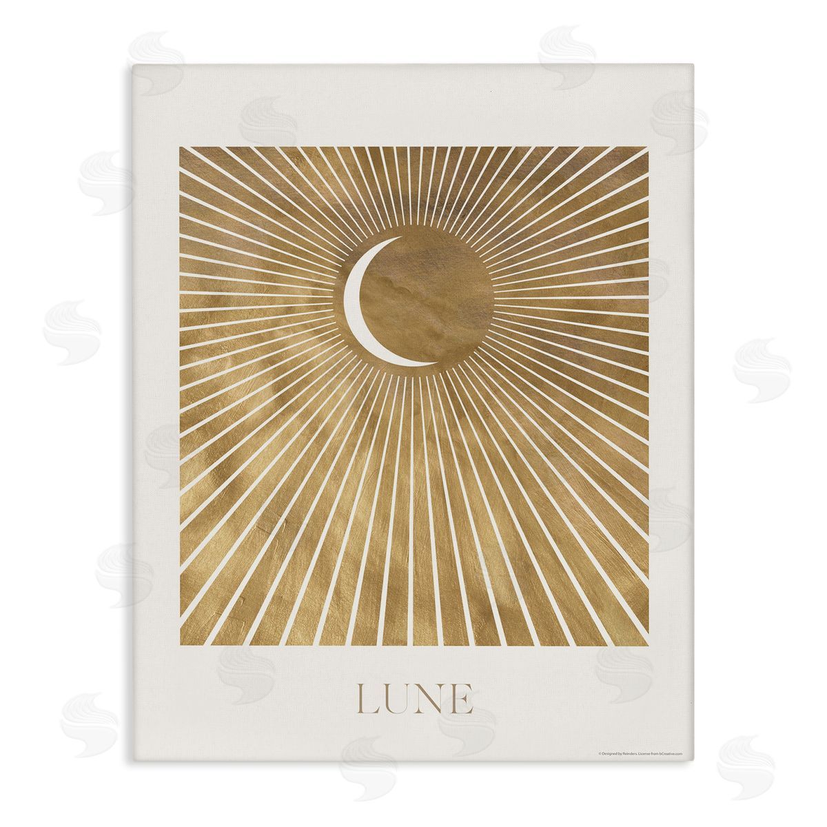 Reinders Lune Boho Moon Canvas Wall Art Print