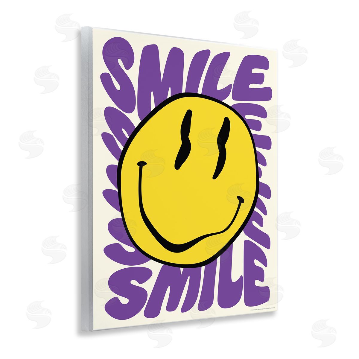 Reinders Groovy Smile Typography Wooden Wall Plaque Art Print