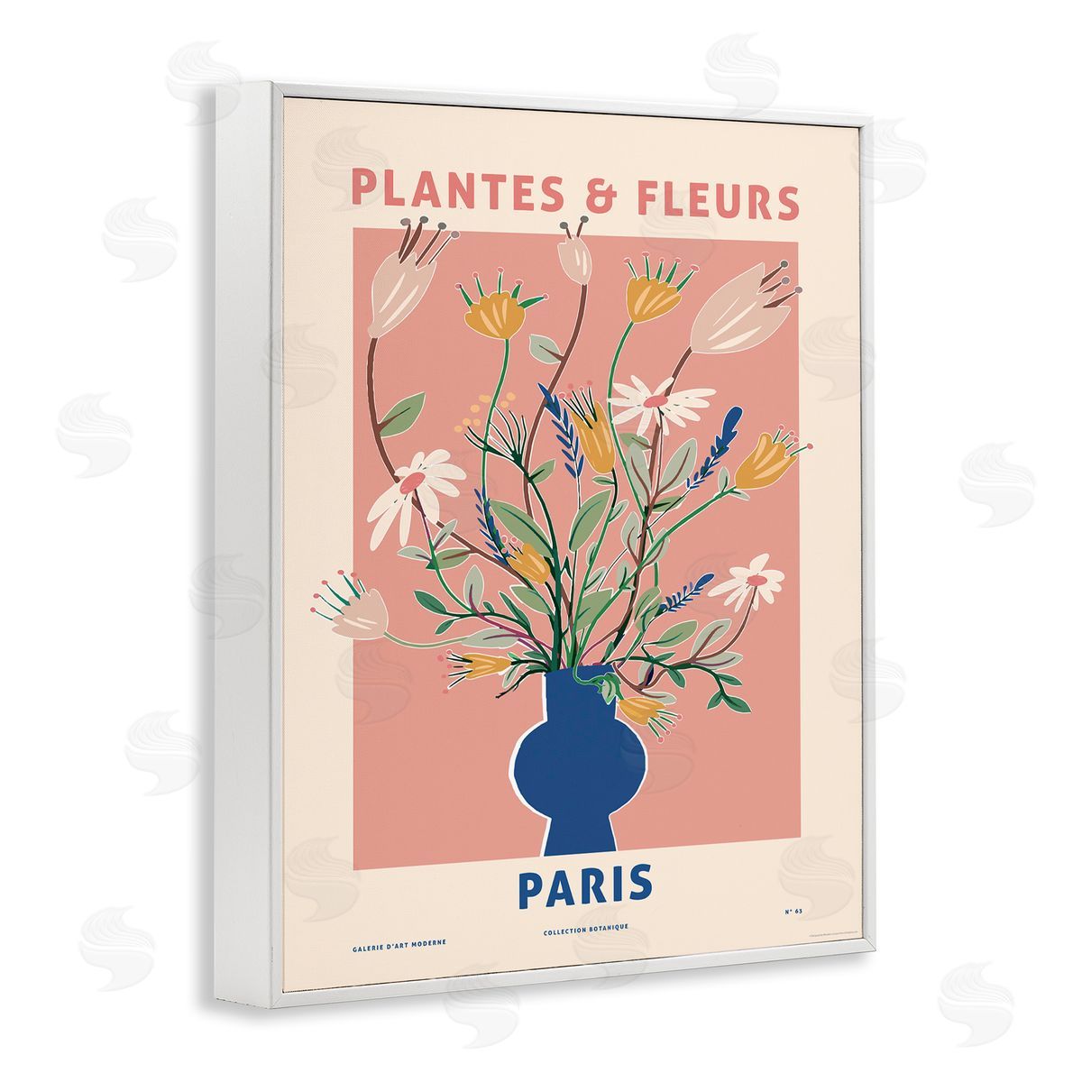 Reinders Pastel Plantes & Fleurs White Framed Giclee Wall Art Print