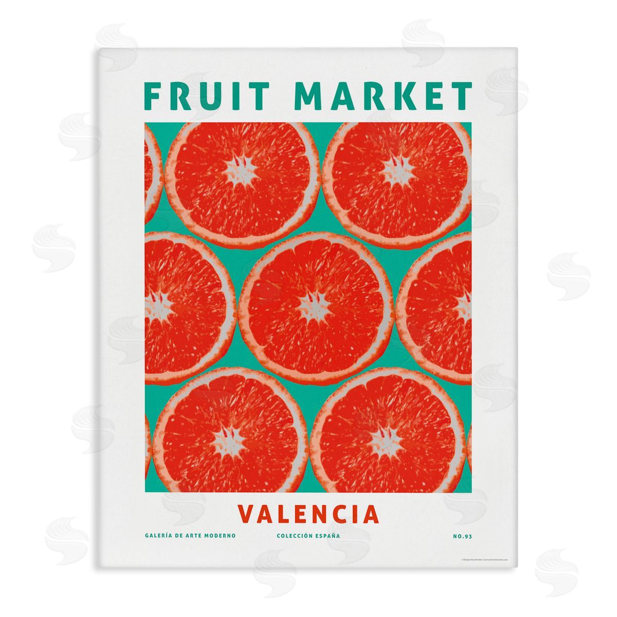 Fruit Market Grapefruit Canvas Wall Art, Home Decor by Reinders