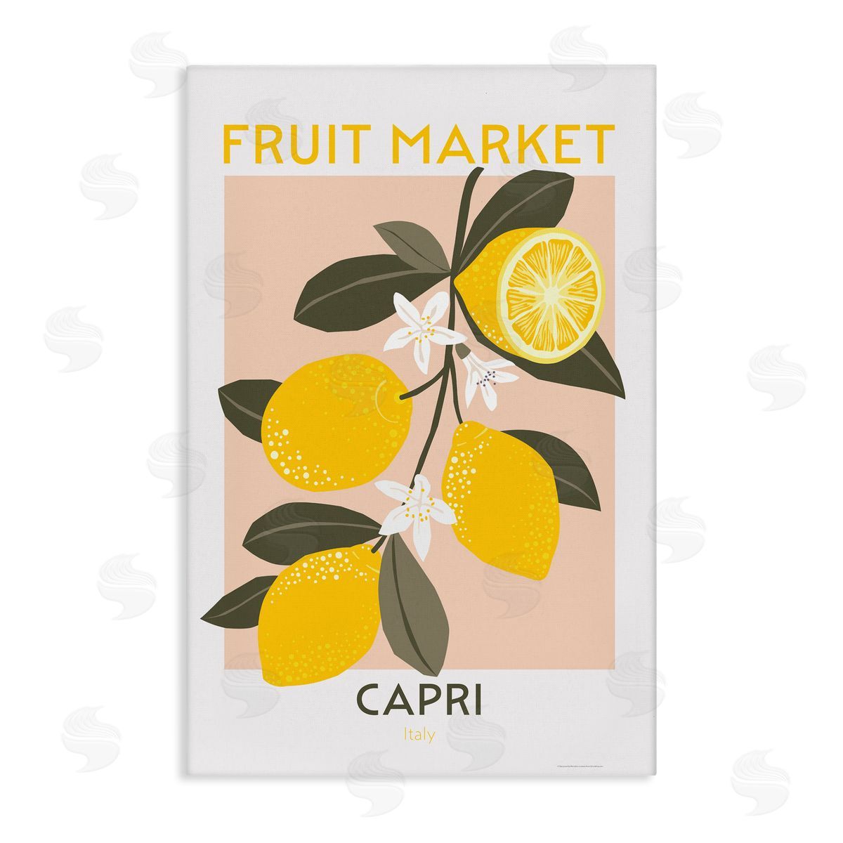 Fruit Market Lemon Branch Canvas Wall Art, Home Decor by Reinders