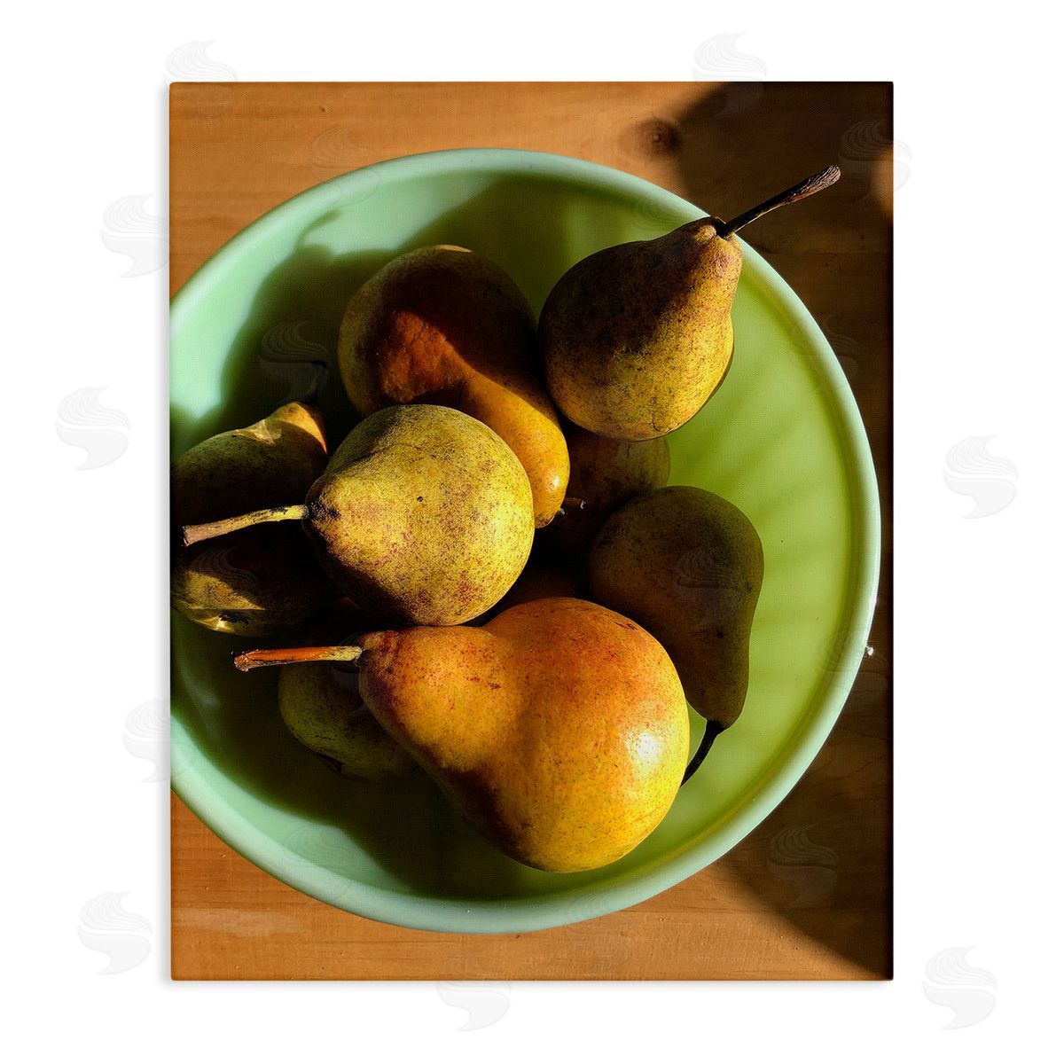 Jennifer Redstreake Kitchen Bowl of Pears Canvas Wall Art Print