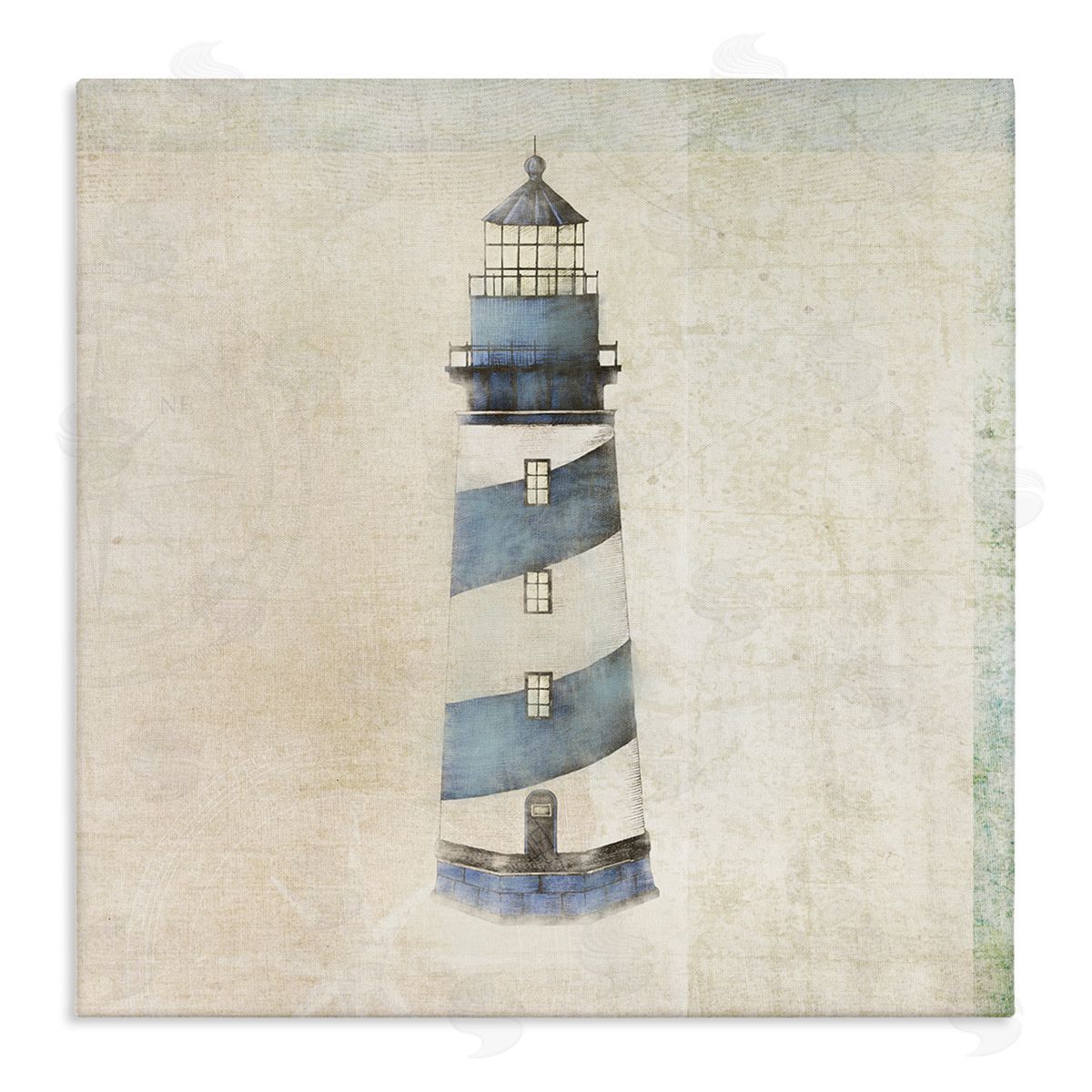 John Rossini Rustic Maritime Lighthouse Canvas Wall Art Print