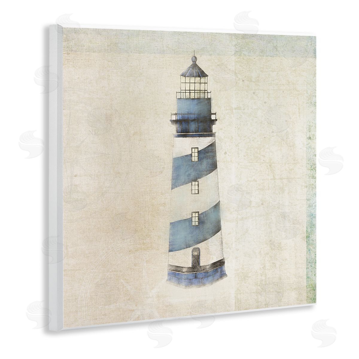 John Rossini Rustic Maritime Lighthouse Wooden Wall Plaque Art Print