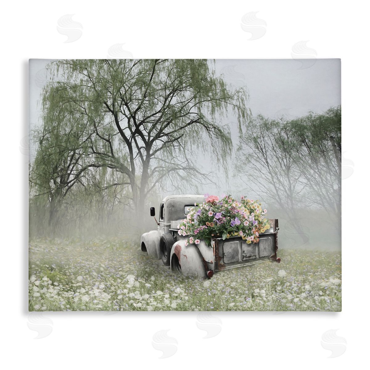 Lori Deiter Overgrown Floral Truck Canvas Wall Art Print