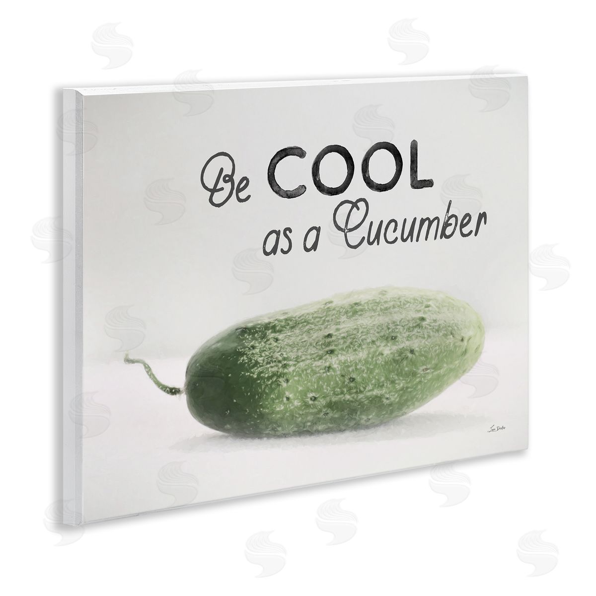 Lori Deiter Cool As A Cucumber Wooden Wall Plaque Art Print