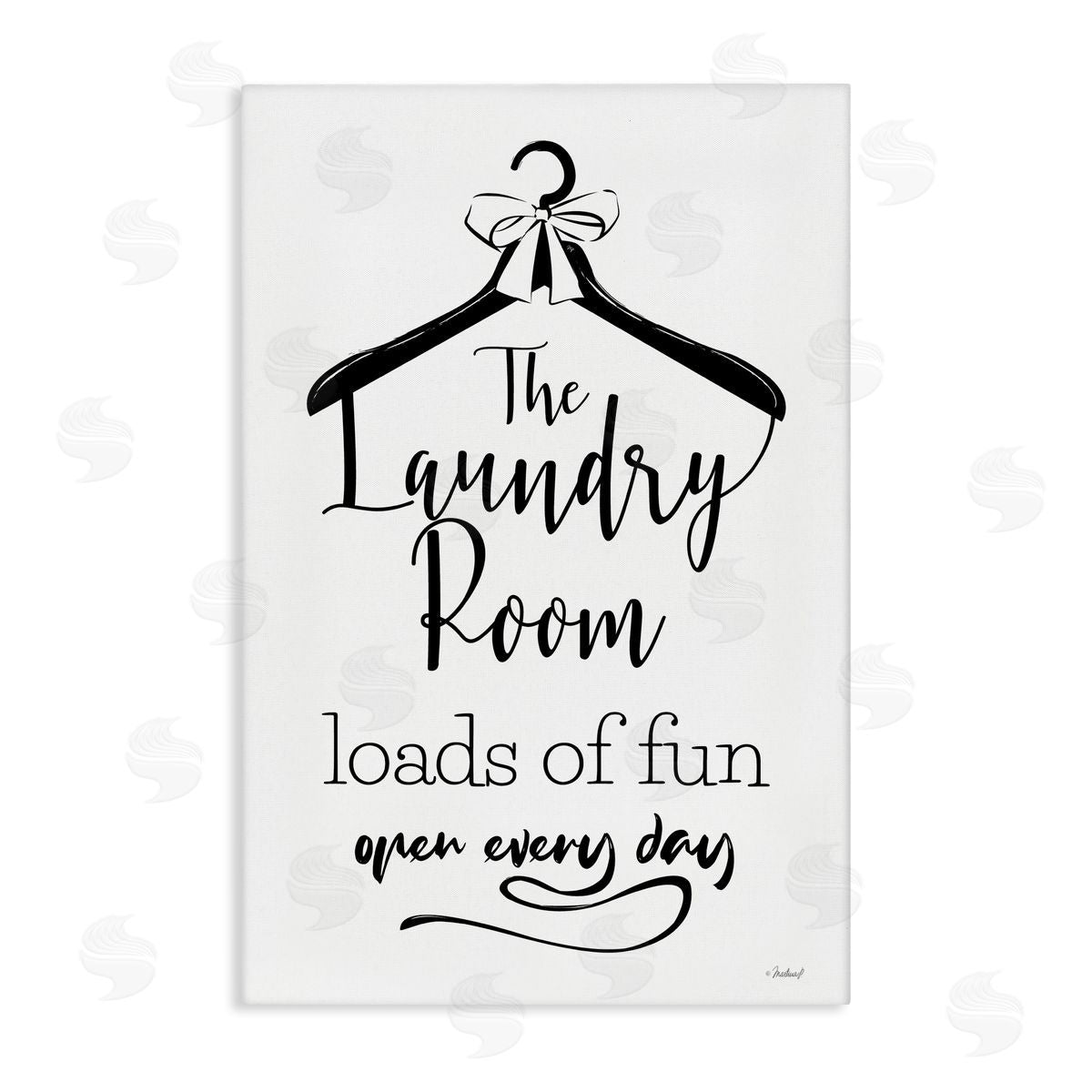 Martina Pavlova Laundry Room with Hanger Canvas Wall Art Print