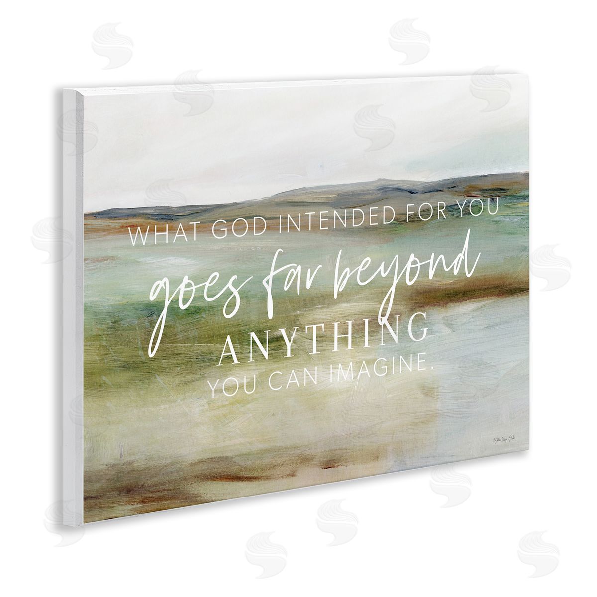 Sara G. Designs God's Intentions Proverb Wooden Wall Plaque Art Print