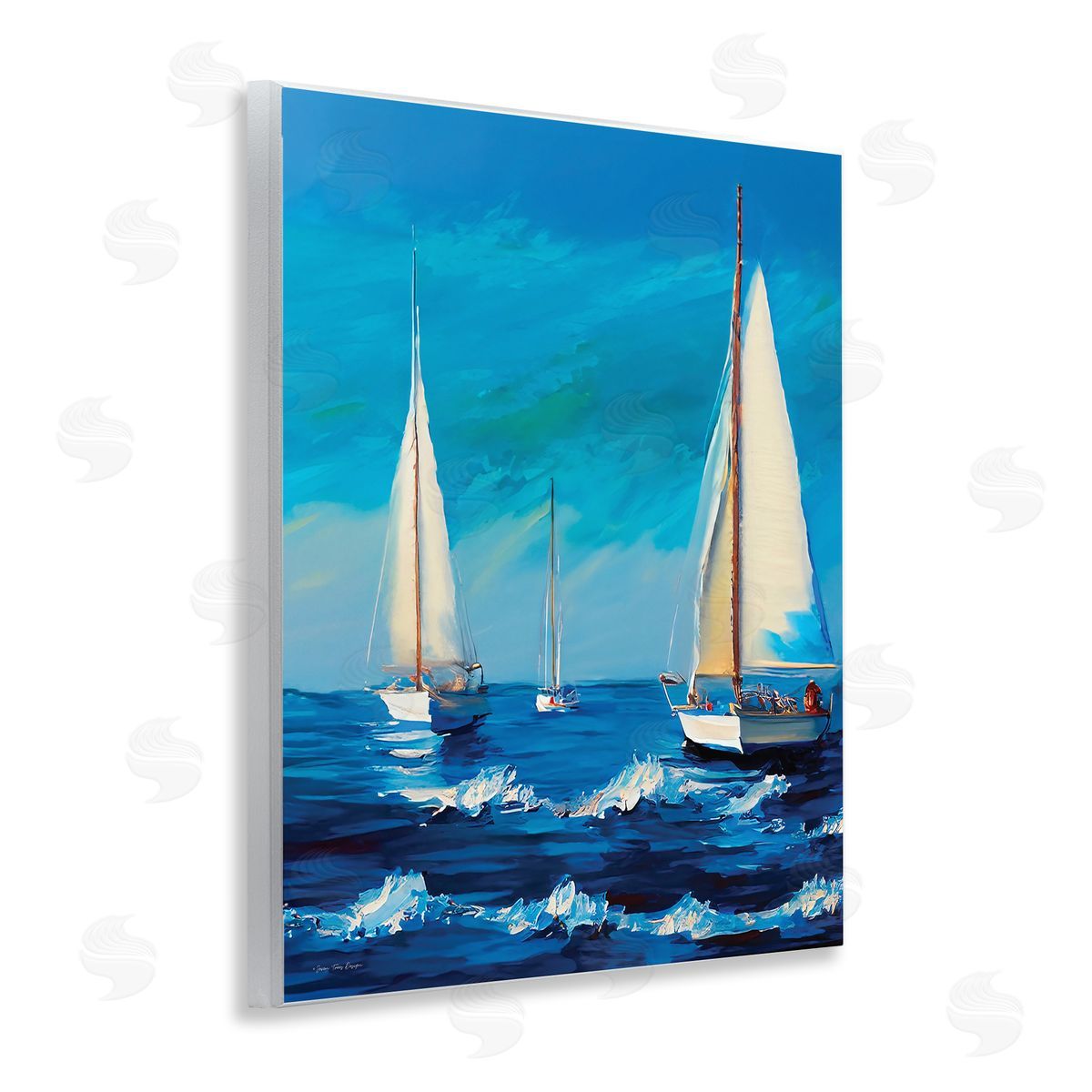 Seven Trees Design Sailors on Ebbing Tide Wooden Wall Plaque Art Print