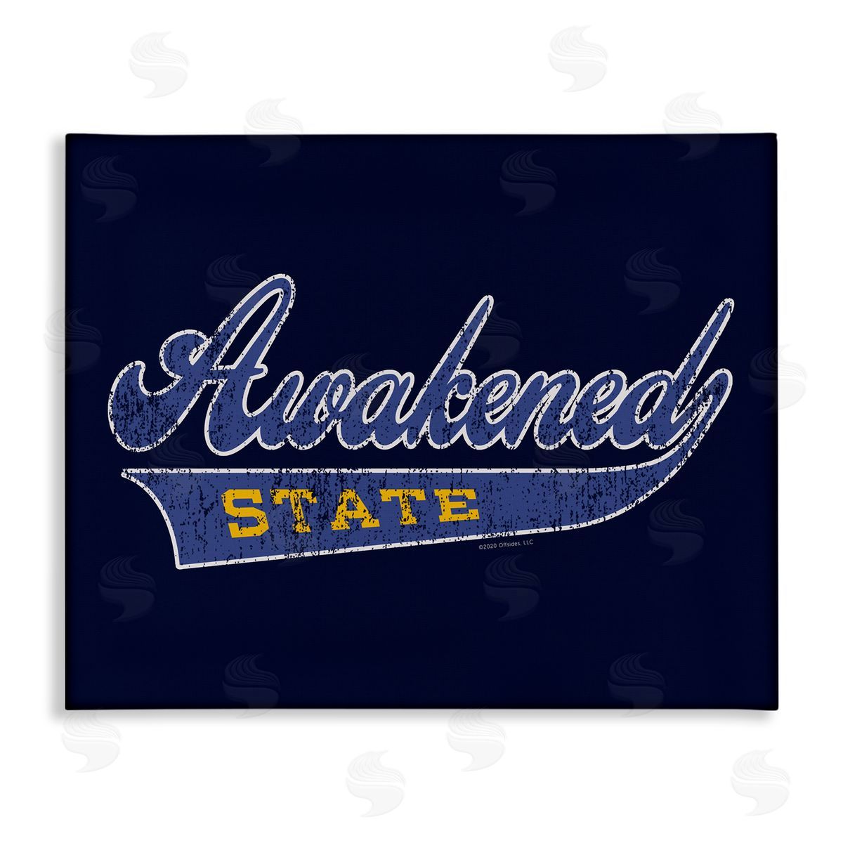 Higher Learning/Life Is High Awakened State Varsity Canvas Wall Art Print