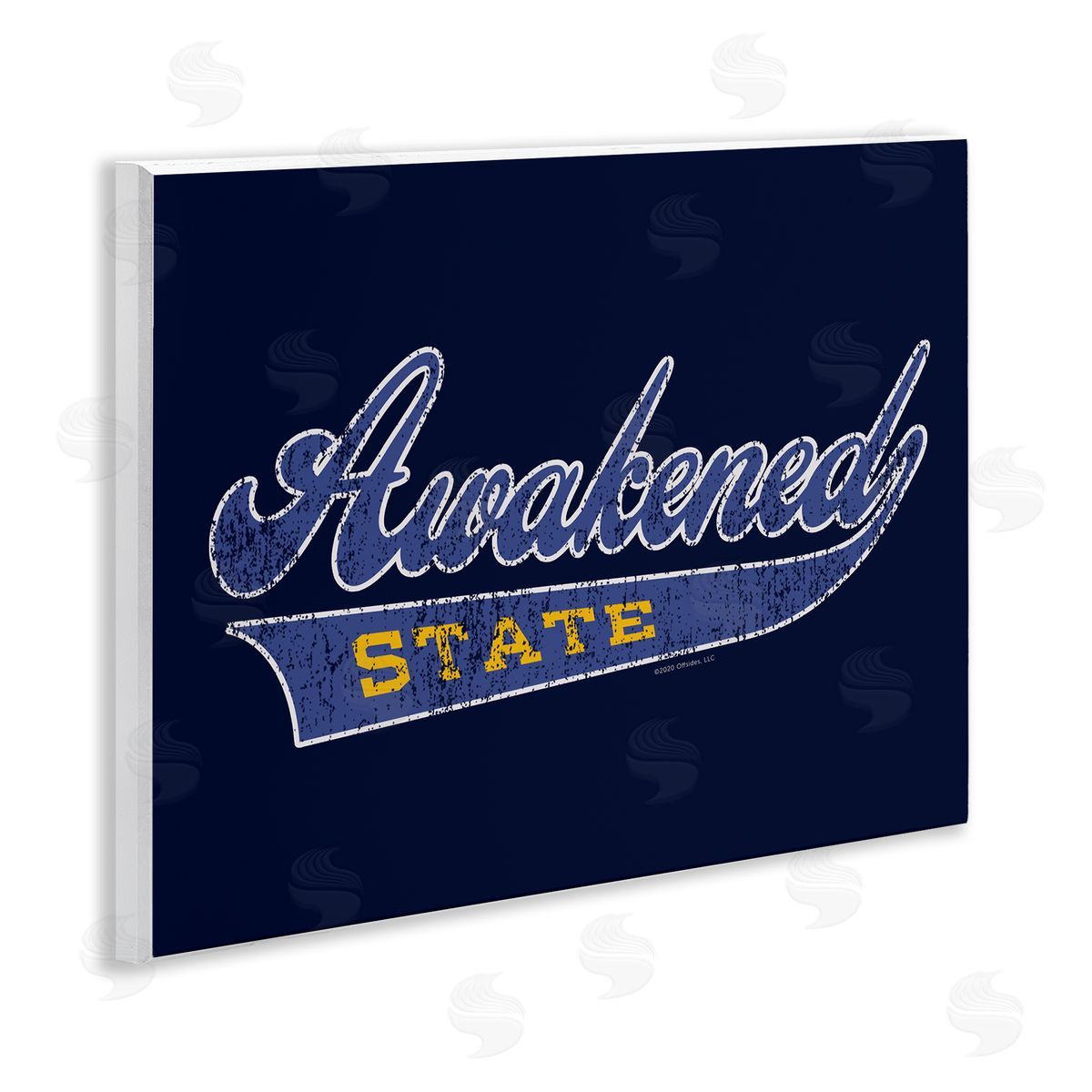 Higher Learning/Life Is High Awakened State Varsity Wooden Wall Plaque Art Print