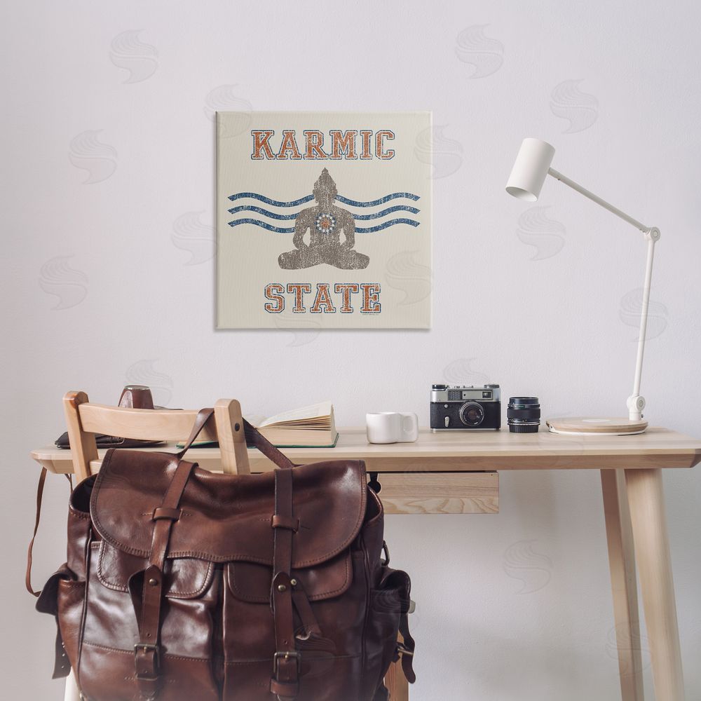 Higher Learning/Life Is High Vintage Karmic State Canvas Wall Art Print in Room