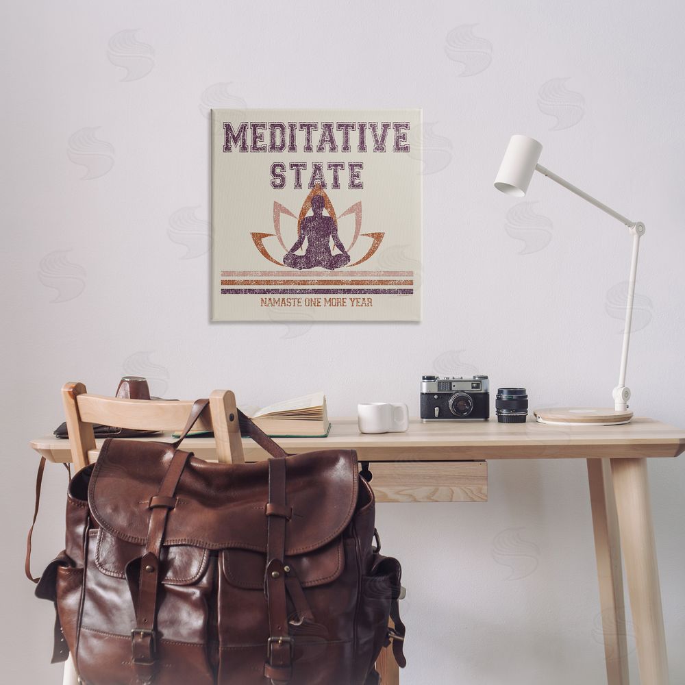 Higher Learning/Life Is High Vintage Meditative State Canvas Wall Art Print in Room