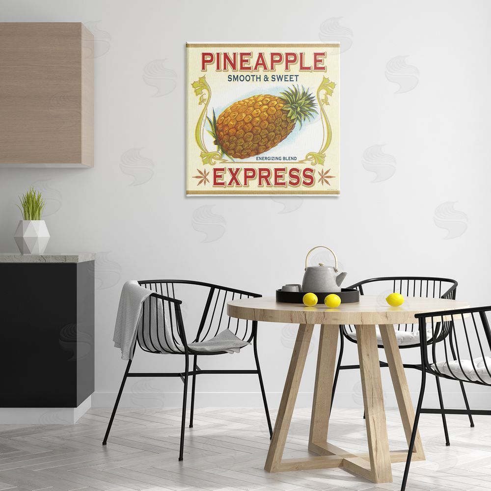 Classic Cannabis/Life Is High Smooth & Sweet Pineapple Canvas Wall Art Print in Room