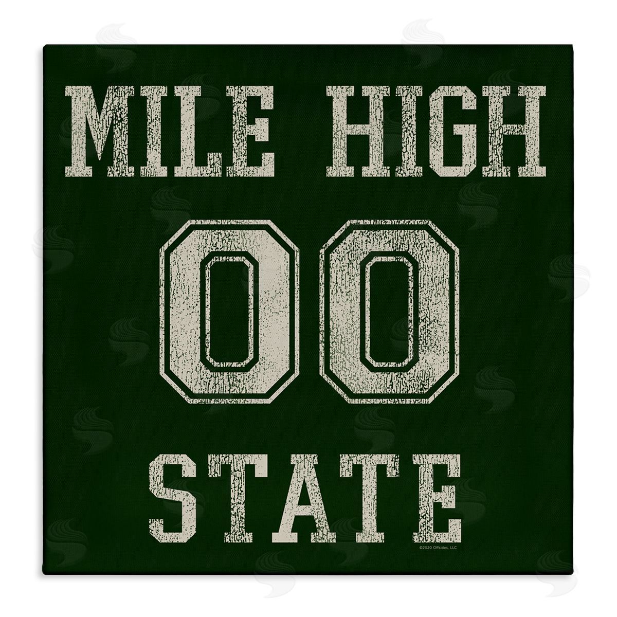 Higher Learning/Life Is High Vintage Mile High State Canvas Wall Art Print
