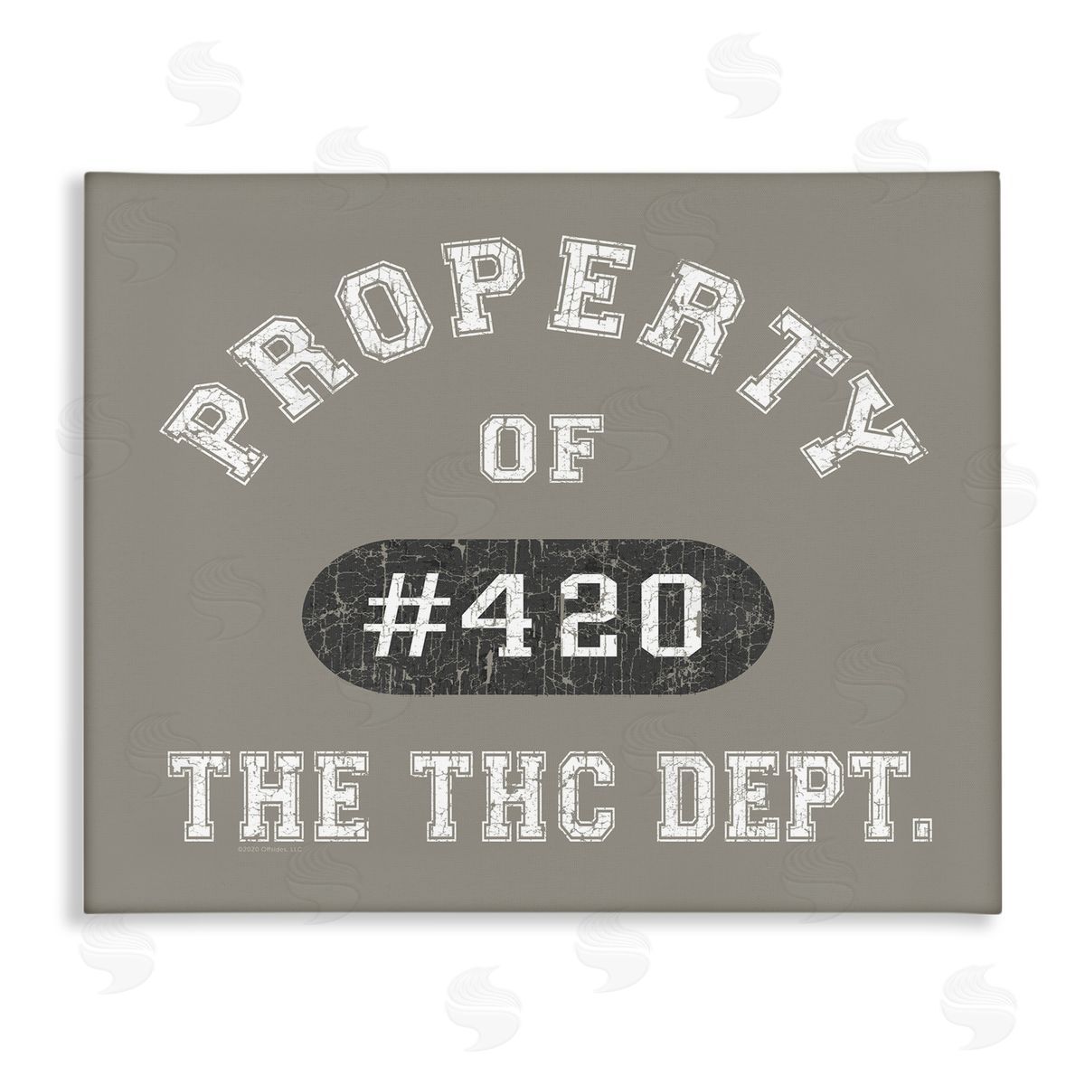 Vintage Property of THC Canvas Wall Art, Home Decor by Higher Learning/Life Is High