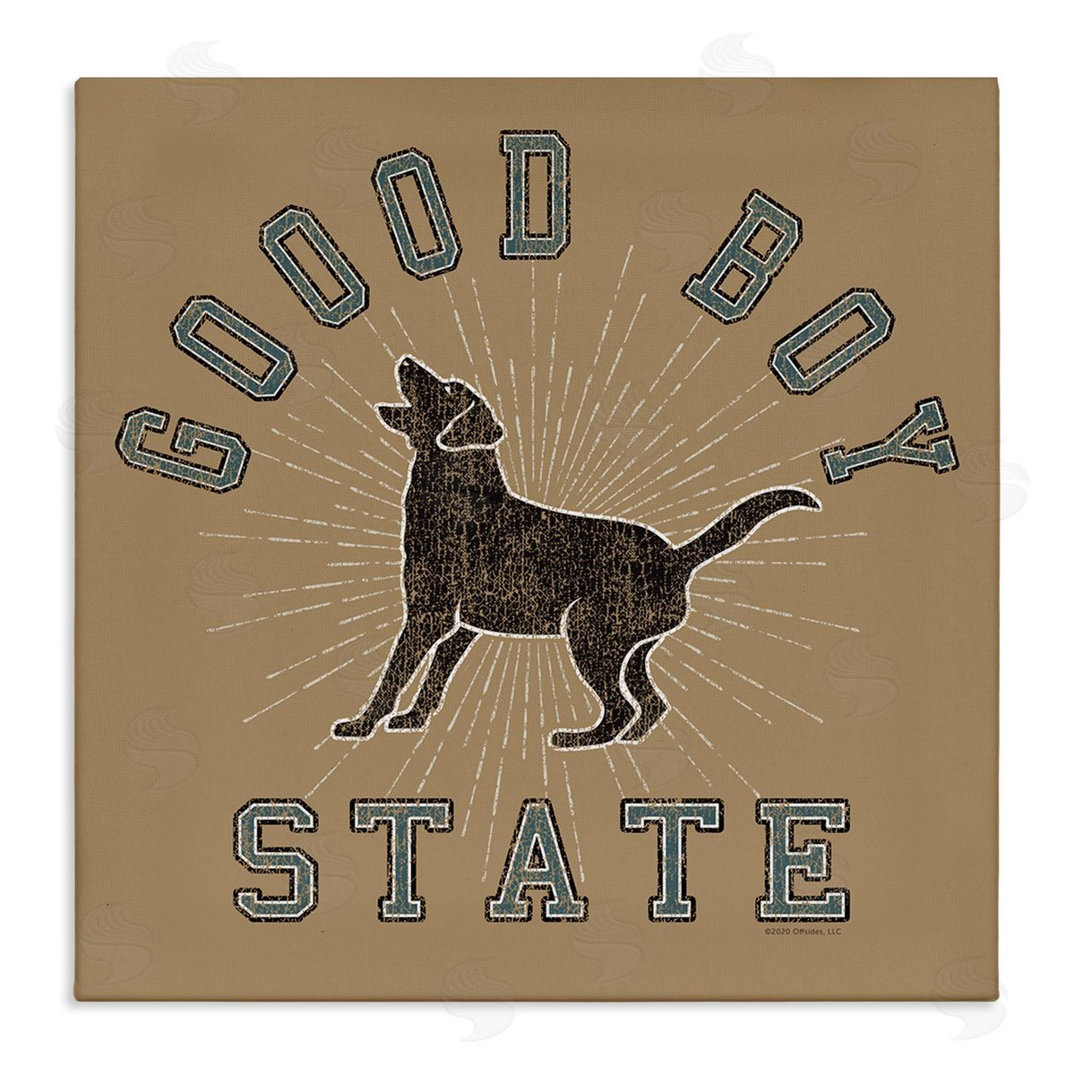 Spirit Animals/Life Is High Vintage Good Boy State Canvas Wall Art Print