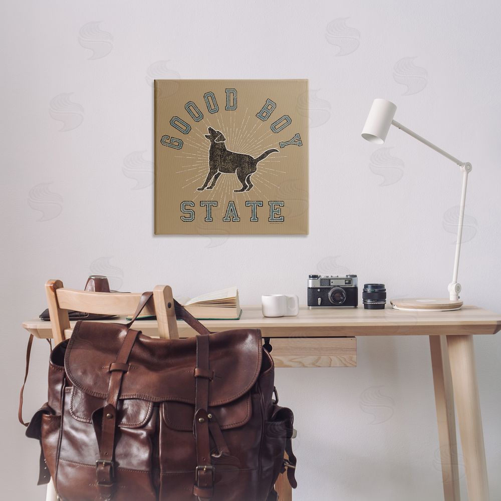 Spirit Animals/Life Is High Vintage Good Boy State Canvas Wall Art Print in Room