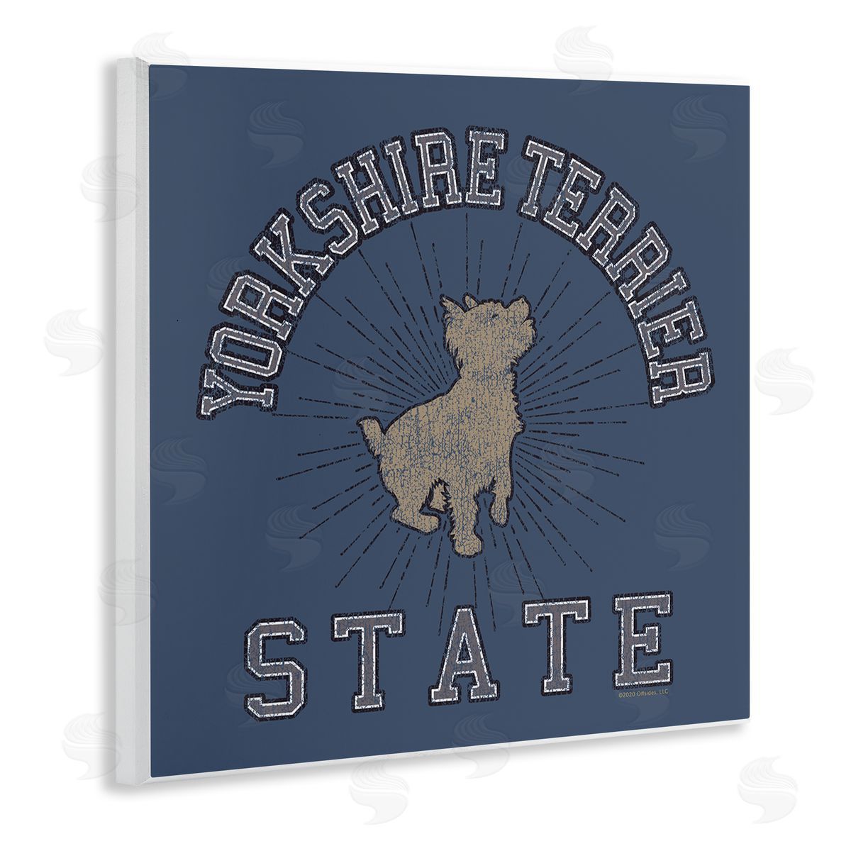 Spirit Animals/Life Is High Yorkshire Terrier State Wooden Wall Plaque Art Print