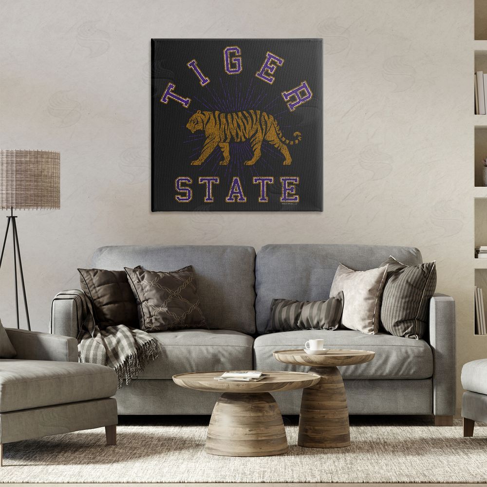 Spirit Animals/Life Is High Vintage Tiger State Canvas Wall Art Print in Room