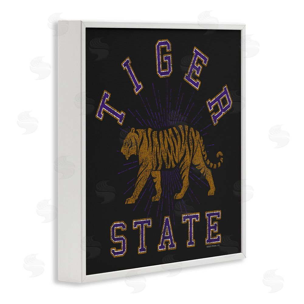 Spirit Animals/Life Is High Vintage Tiger State White Framed Giclee Wall Art Print