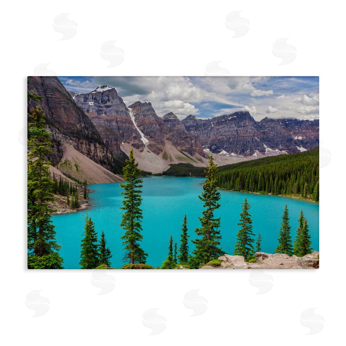 Marty Hulsebos Vivid Blue Valley Pond Canvas Wall Art Print