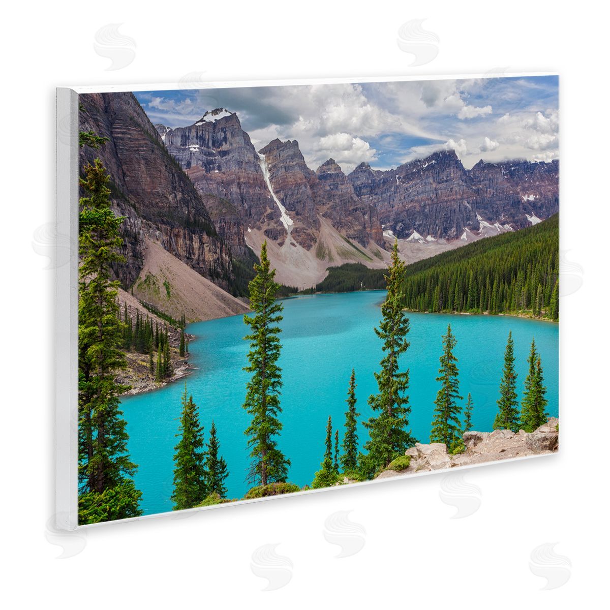 Marty Hulsebos Vivid Blue Valley Pond Wooden Wall Plaque Art Print