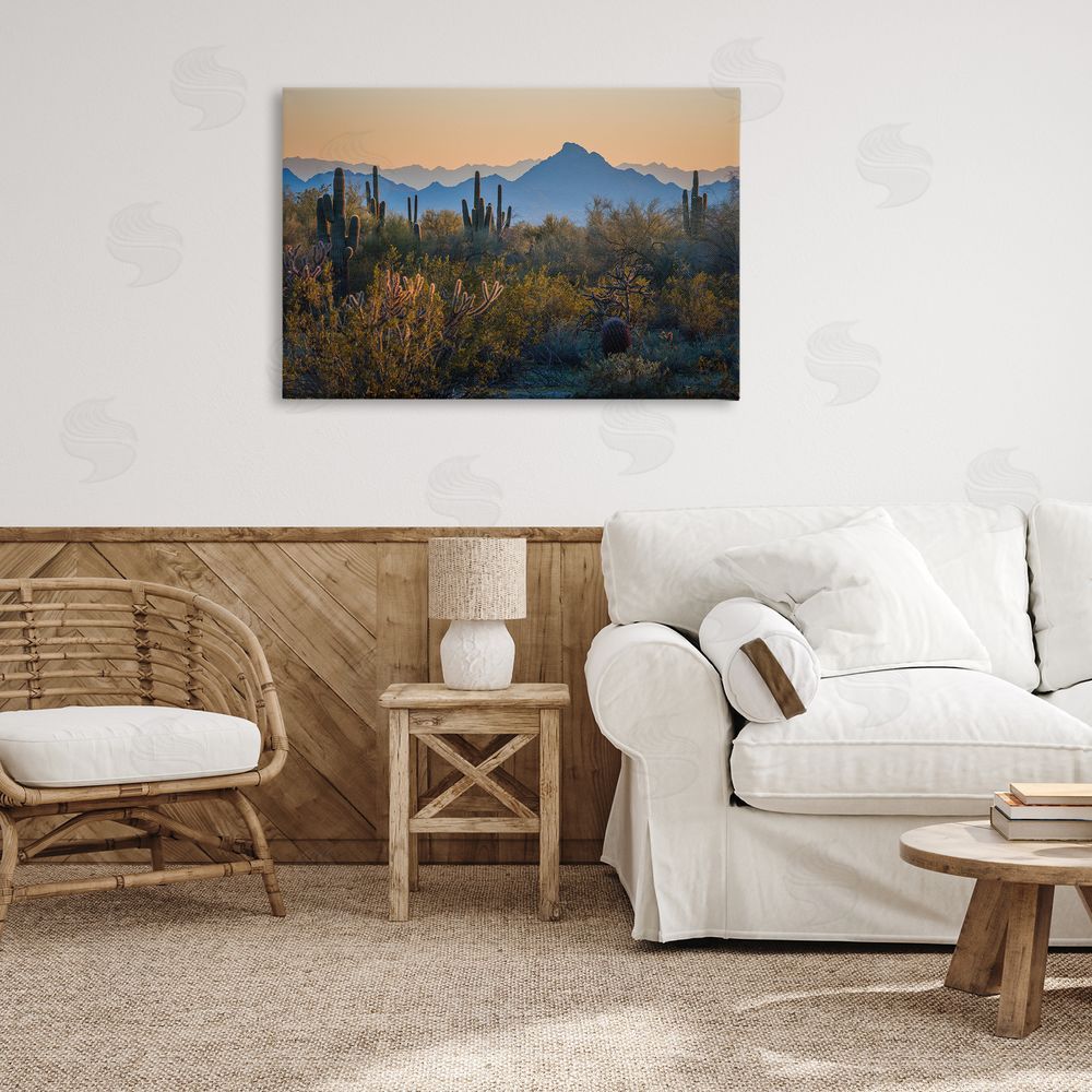 Marty Hulsebos Contrasting Desertscape Scene Canvas Wall Art Print in Room