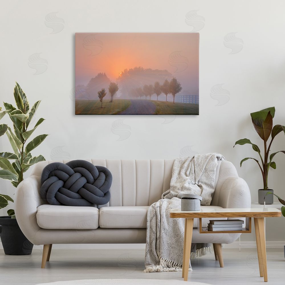 Marty Hulsebos Grove Path at Sunset Canvas Wall Art Print in Room