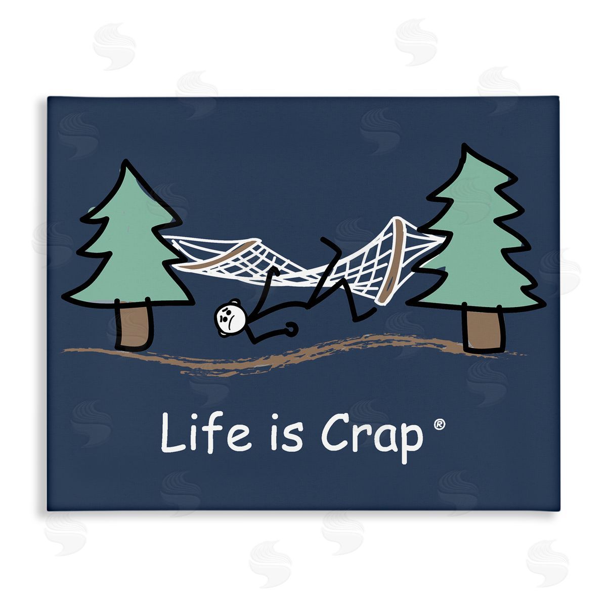LIC Life Is Crap Hammock Canvas Wall Art Print