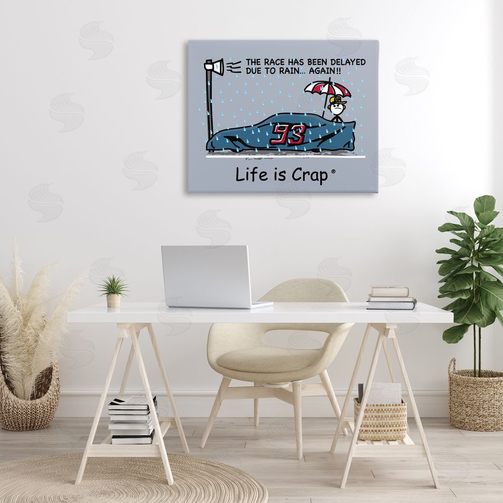 LIC Rain Delayed Race Canvas Wall Art Print in Room