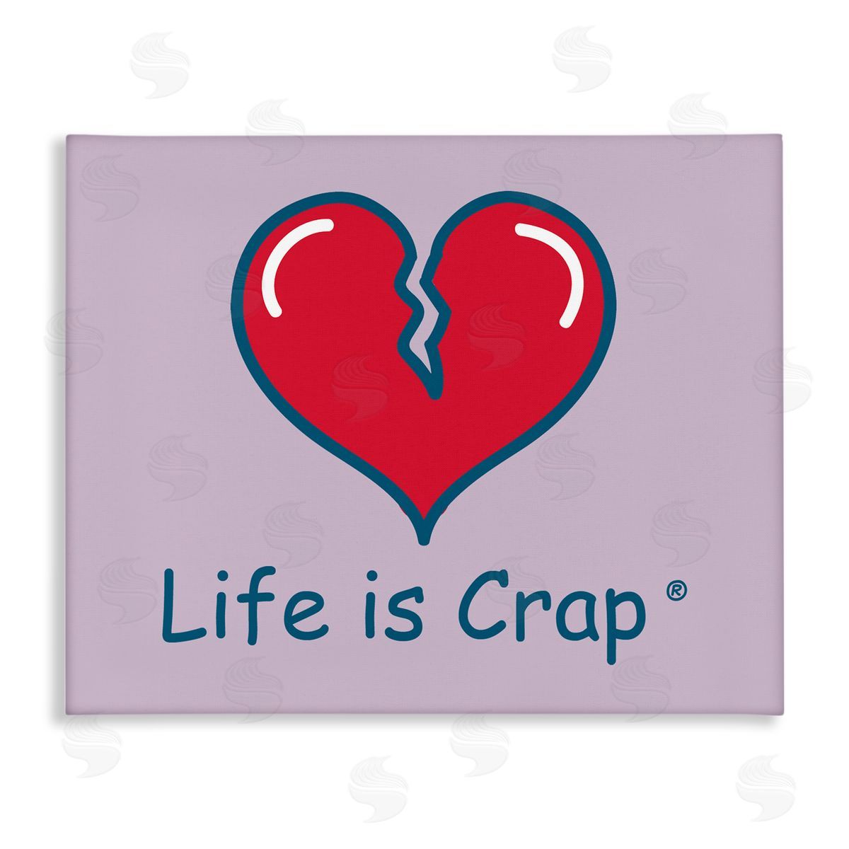 LIC Life Is Crap Heartbreak Canvas Wall Art Print