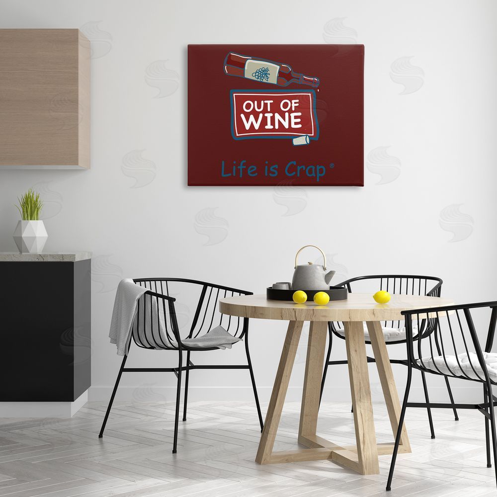 LIC Out Of Wine Bottle Canvas Wall Art Print in Room
