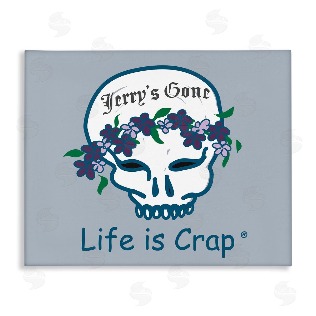 LIC Jerry's Gone Skull Canvas Wall Art Print