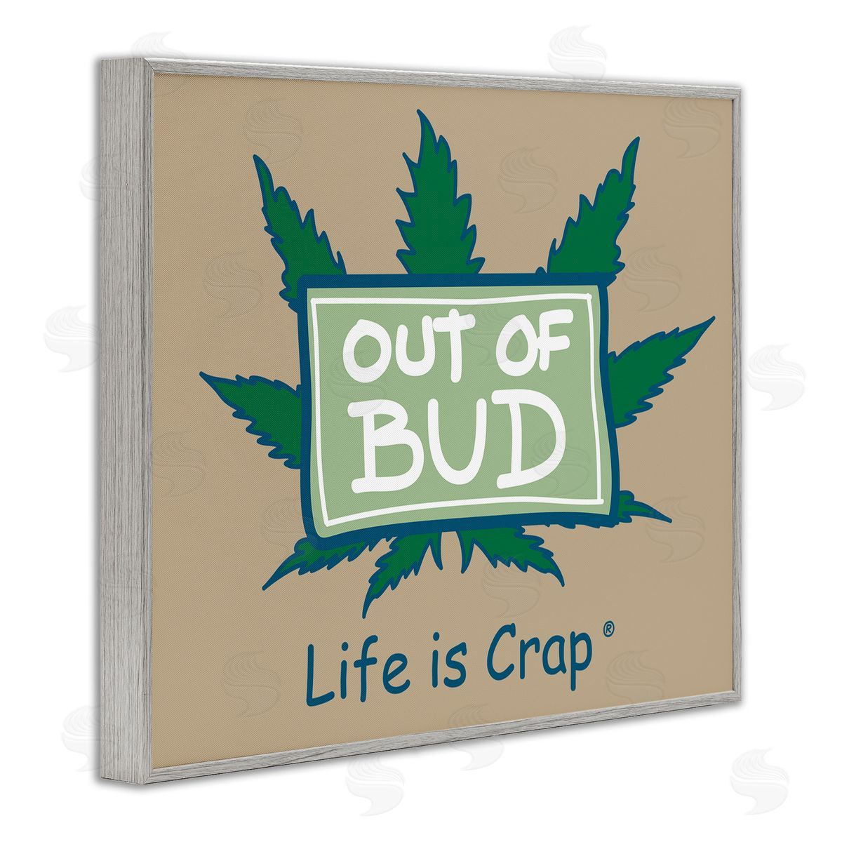LIC Funny Out Of Bud Gray Framed Giclee Wall Art Print