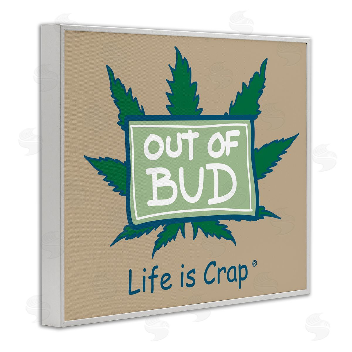 LIC Funny Out Of Bud White Framed Giclee Wall Art Print