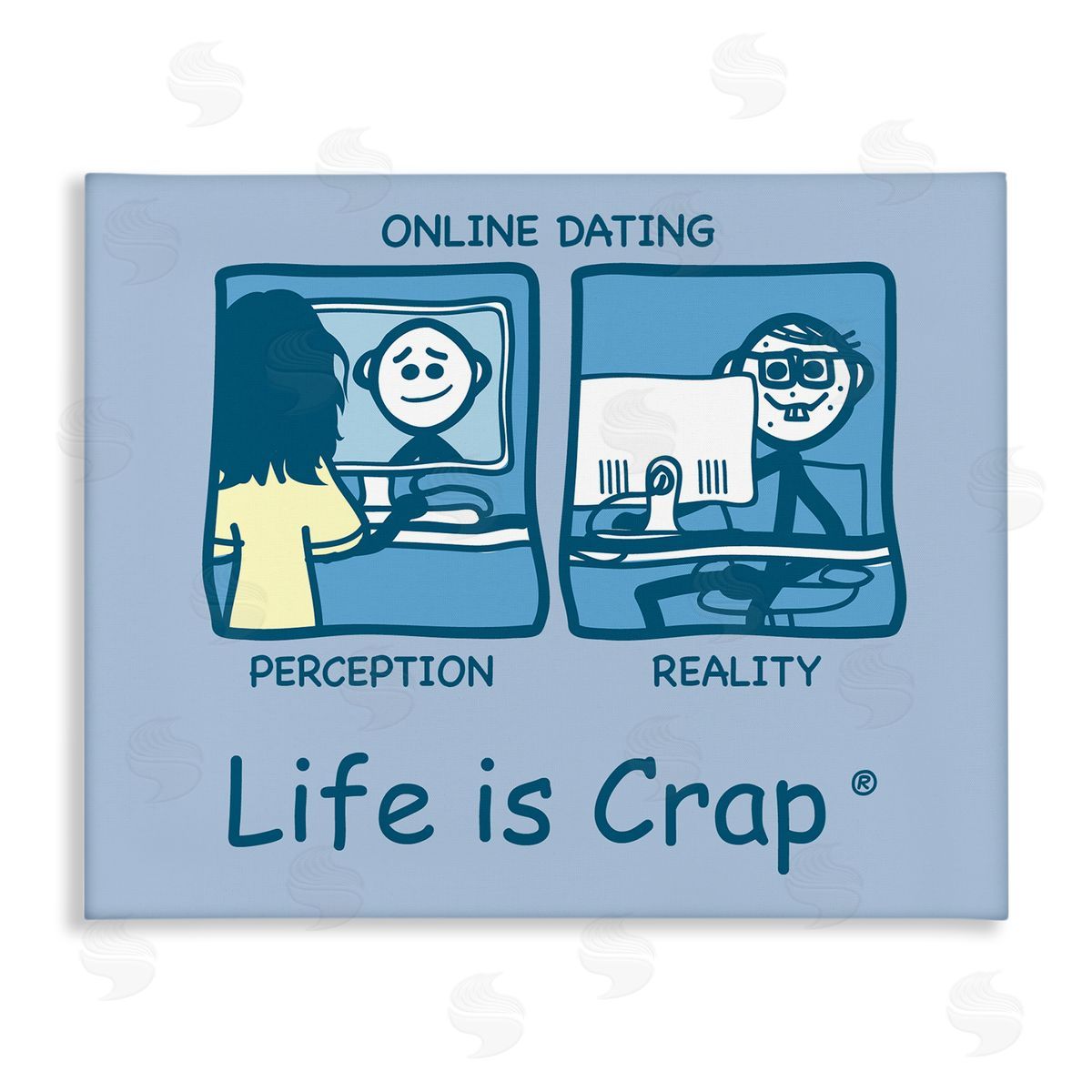 LIC Perception and Reality Dating Canvas Wall Art Print