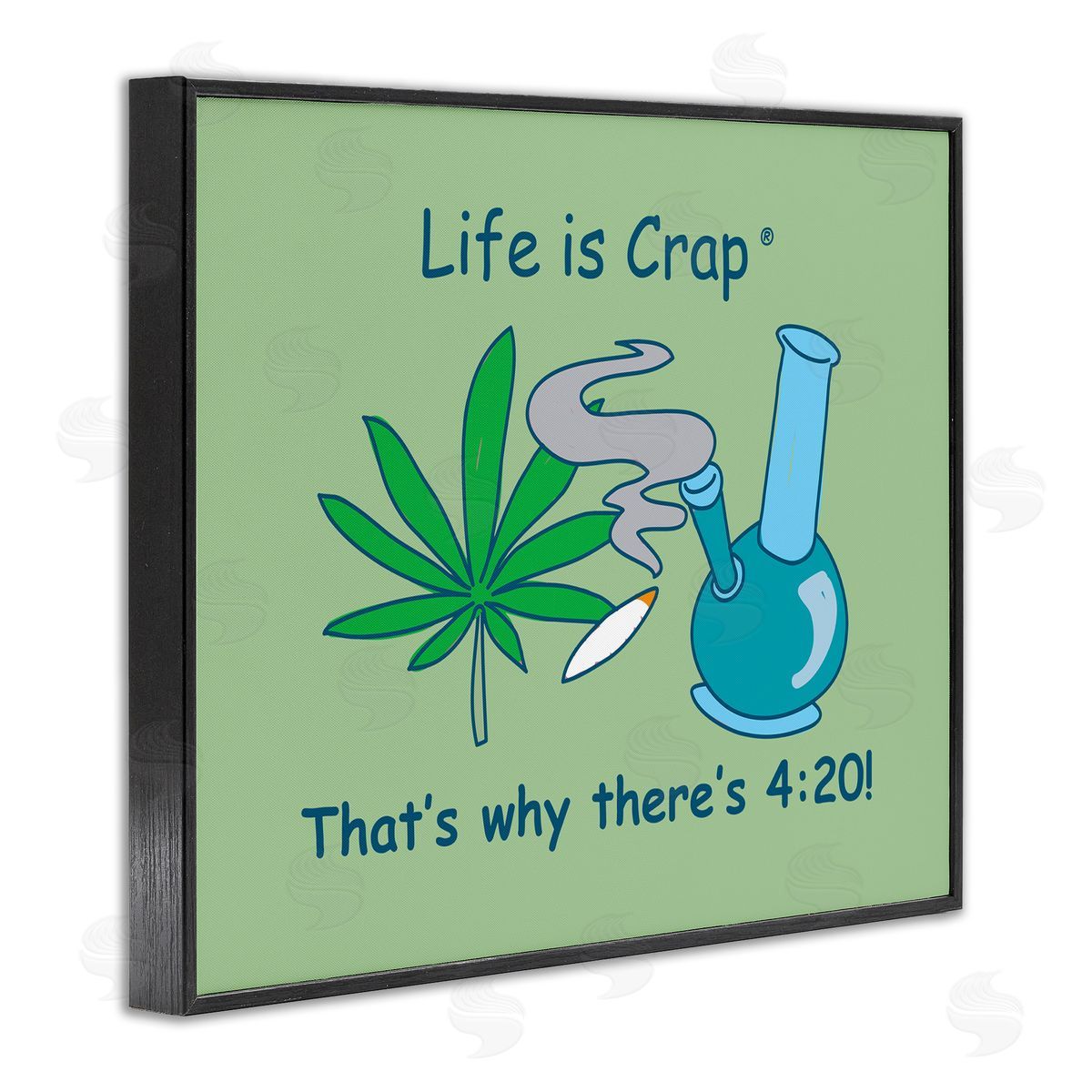 LIC Funny That's Why 420 Black Framed Giclee Wall Art Print