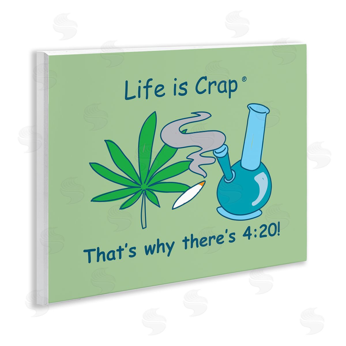 LIC Funny That's Why 420 Wooden Wall Plaque Art Print