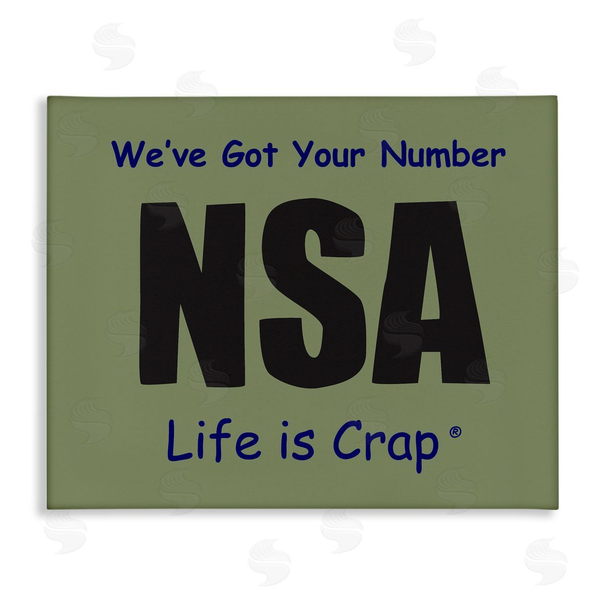 LIC Got Your Number NSA Canvas Wall Art Print