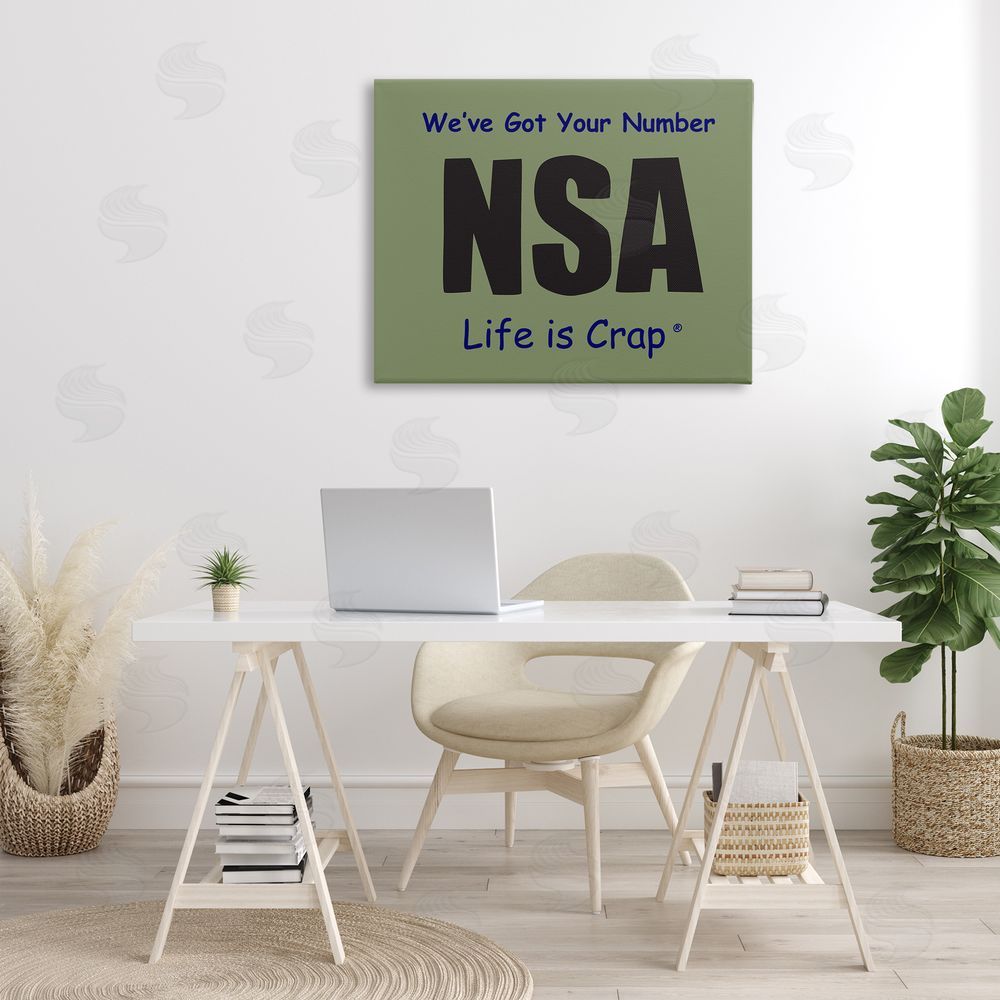 LIC Got Your Number NSA Canvas Wall Art Print in Room