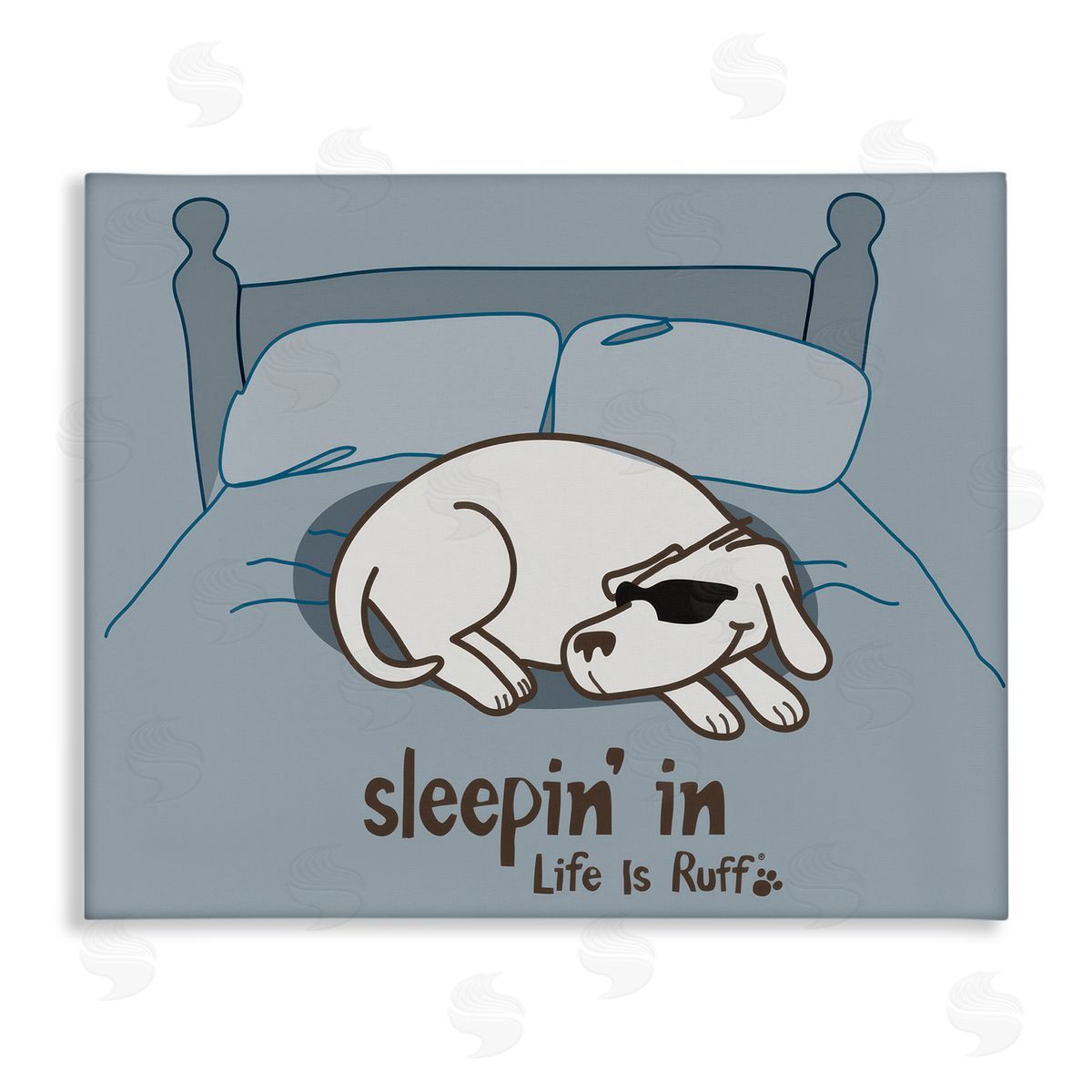 Sleeping In Dog Canvas Wall Art, Home Decor by LIR