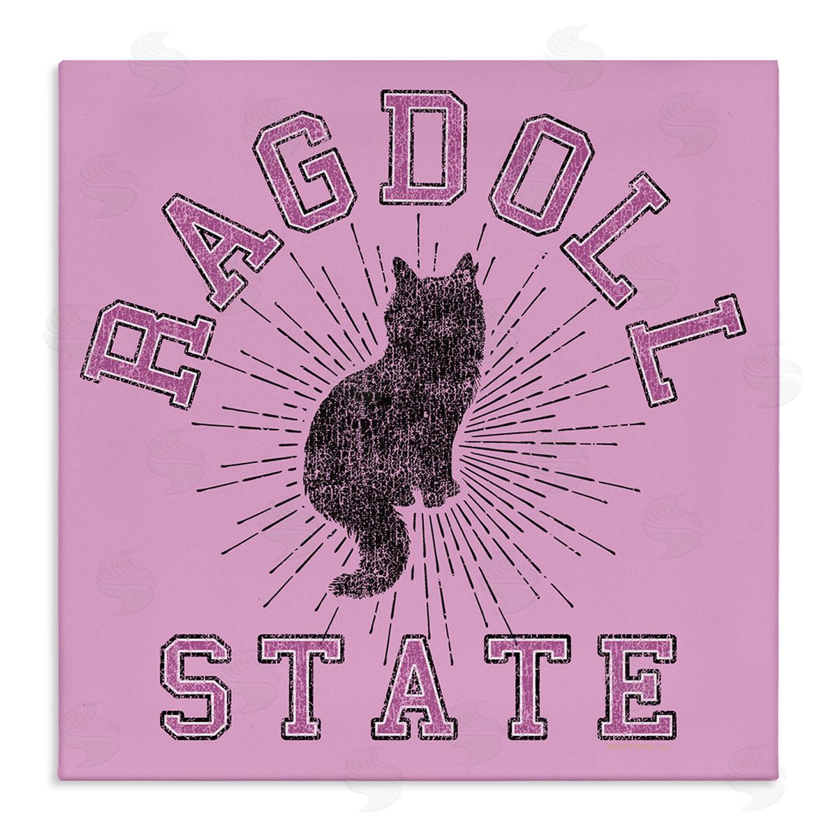Spirit Animals/Life Is High Ragdoll Cat State Canvas Wall Art Print