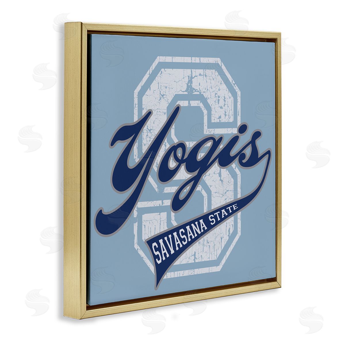 Spirit Animals/Life Is High Savasana State Yogis Gold Floating Frame Canvas Wall Art Print